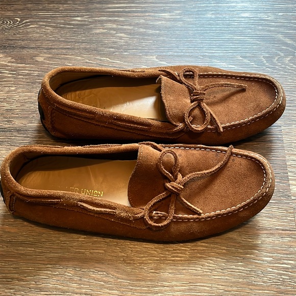 Cobbler Union Cognac Suede Lace up Moccasins, genuine leather, Vibram soles - Picture 5 of 9